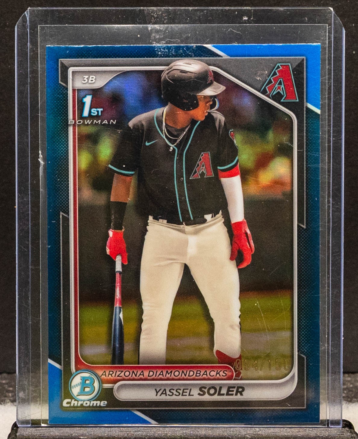 Yassel Soler 2024 Bowman Chrome #BCP-174 Blue Refractor 94/150 1st Prospect