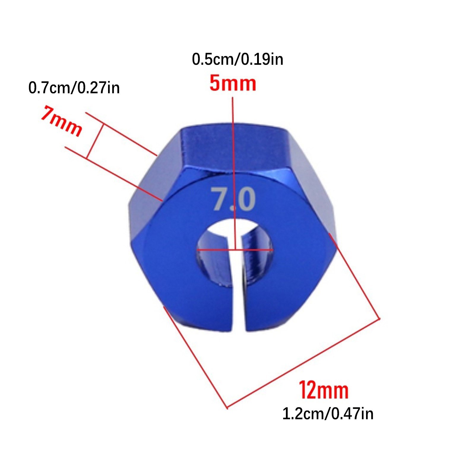 Durable 12mm Hex Wheel Hub Adapter for Traxxas 1/10 Slash 4X4 VXL 2WD Car e