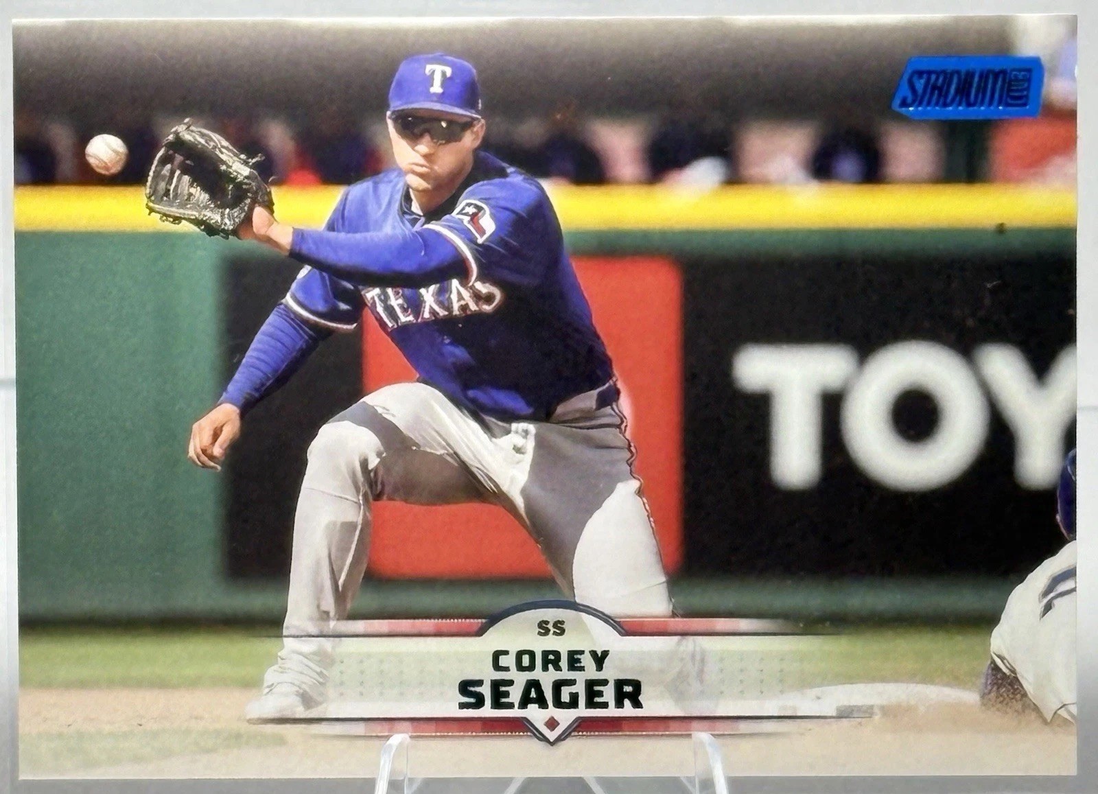 Corey Seager 2025 Stadium Club Baseball #116 Blue Foil SP - Texas Rangers