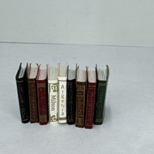 1:12 Dollhouse Miniatures Mini Books 7/8  9 pcs NOS