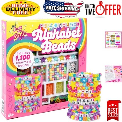 Create Unique Jewelry with 1000+ ABC Beads, Satin Cord, & Easy Instructions