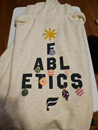 OFF WHITE Felpa con cappuccio donna Fabletics XL nuova con etichetta