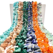 Large Chip Beads, Natural Chip Strands, Drilled Strung Nuggets, 7-10mm, 34 Inch