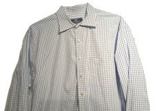Vineyard Vines Shirt Men XL Blue Gingham Classic Fit Murray Long Sleeve Dress