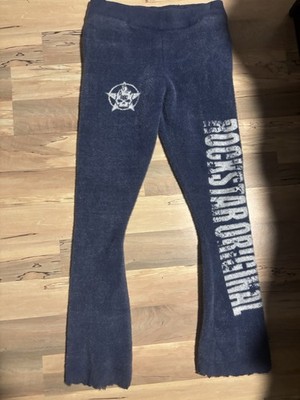 Blue Graphic Print Pull-On Leggings Juniors M Flare Swear