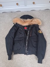 Zavetti Canada Womens Coat Size L Faux Fur Hood