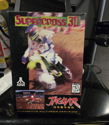 Atari Supercross 3D (Atari Jaguar) Complete w/ Manual KA NTSC-U/C 1995