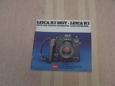 Leica R3 Mot camera catalog brochure Germany France market