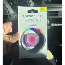 PopSockets Magnetic Phone Grip  Stand for MagSafe, Pink, Adapter Included