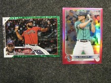 2022 Topps Chrome #131 Kyle Seager Magenta /399,  2023 Topps Kenley Jansen /499