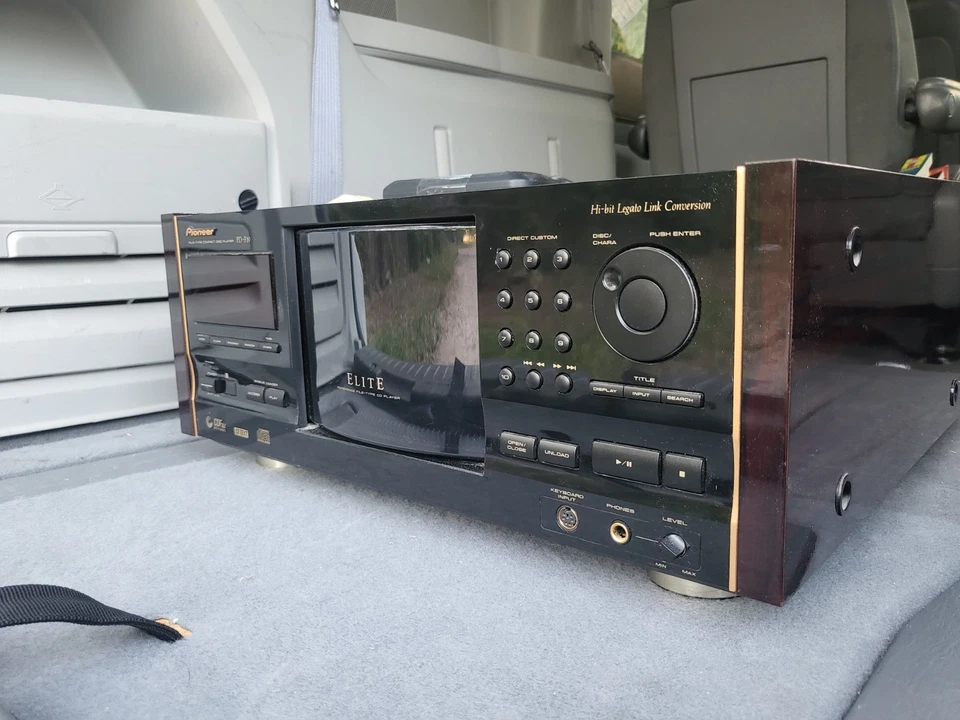 Cambiador de CD de disco PIONEER ELITE PD-F19 300 con control remoto OEM CU-PD101 - Como nuevo probado Foto 3 de 4