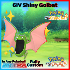 ✨ Shiny Golbat 6IV ✨ Pokemon Lets Go Pikachu & Eevee 🚀 Fast 🚀
