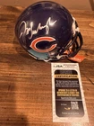 Jim Harbaugh Autographed Chicago Bears Mini Helmet JSA Certified