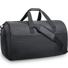 Garment Bags Convertible Suit Travel Bag with Shoes Compartment Black