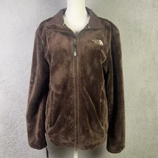 The North Face Osito Jacket Womens Large Brown Full Zip Fleece Outdoors Preppy
