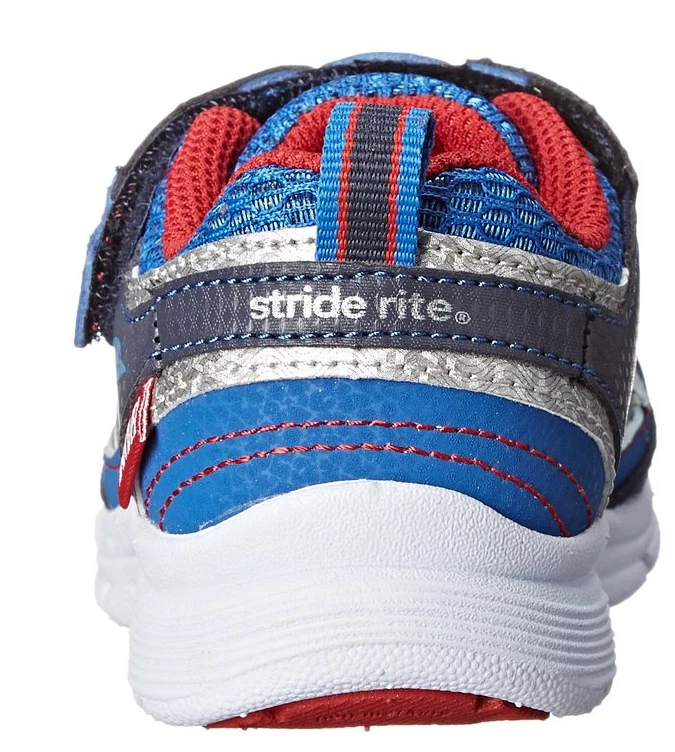 Zapato Deportivo Iluminado Stride Rite Niños Pequeños Vengadores Capitán América Foto 4 de 4