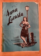 Programme souvenir ANNA LUCASTA ISABELLE COOLEY / JOHN PROCTOR tout noir moulé 1947