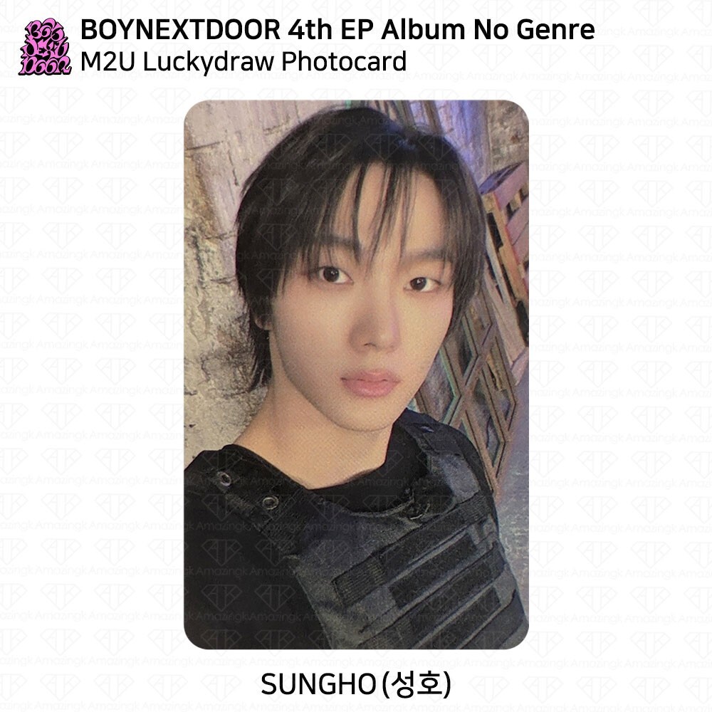 BOYNEXTDOOR No Genre テサン M2U ラキドロ BOYNEXTDOOR 4th EP NO GENRE M2U Luckydraw Photocard KPOP K-POP