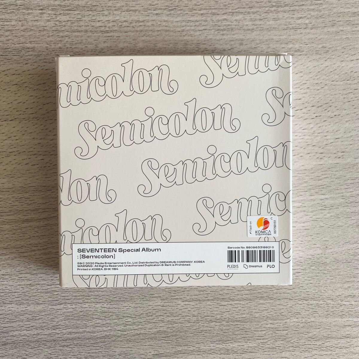SEVENTEEN special album Semicolon wonwoo set + photo card + SEVENTEEN special album Semicolon wonwoo set + photo card +