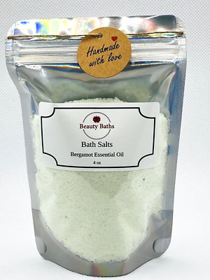 Bergamot Bath Salts Epsom Salt Bath Soak Handmade Gift for Her Pampering Body