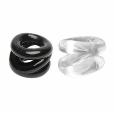 Male-Scrotum-Testicle-Squeeze-Rings-Cage-Penis-Stretcher-CBT-Enhancer-Delay-Ball