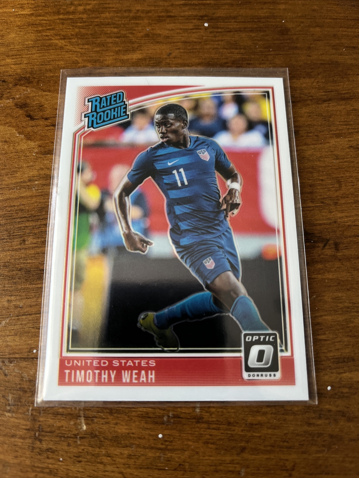 2018-19 Donruss Optic Timothy Weah USA Rated Rookie #198 USMNT