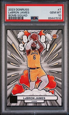 2023 Panini Donruss Bomb Squad: LeBron James #7 LAKERS NBA