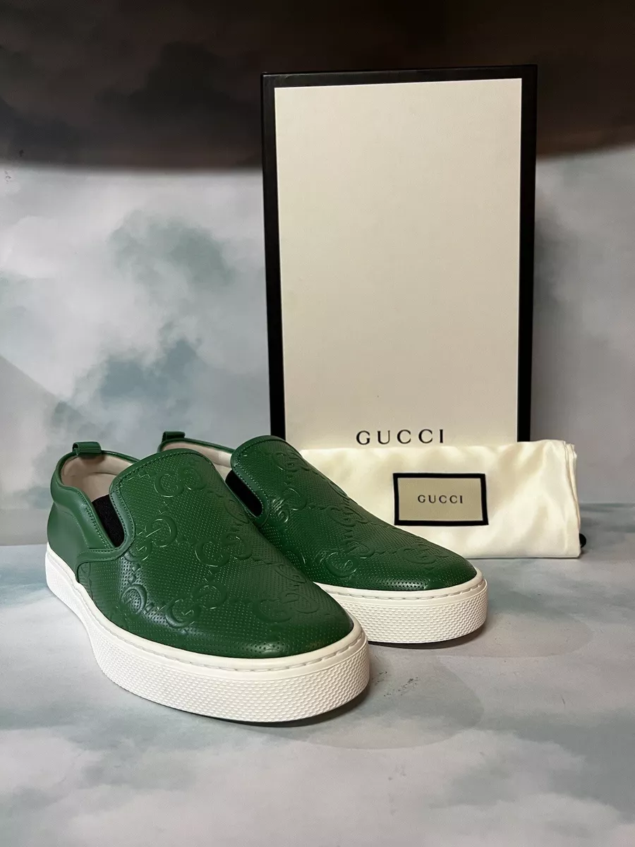 Gucci Ace Trainer With Web in Green for Men | Lyst