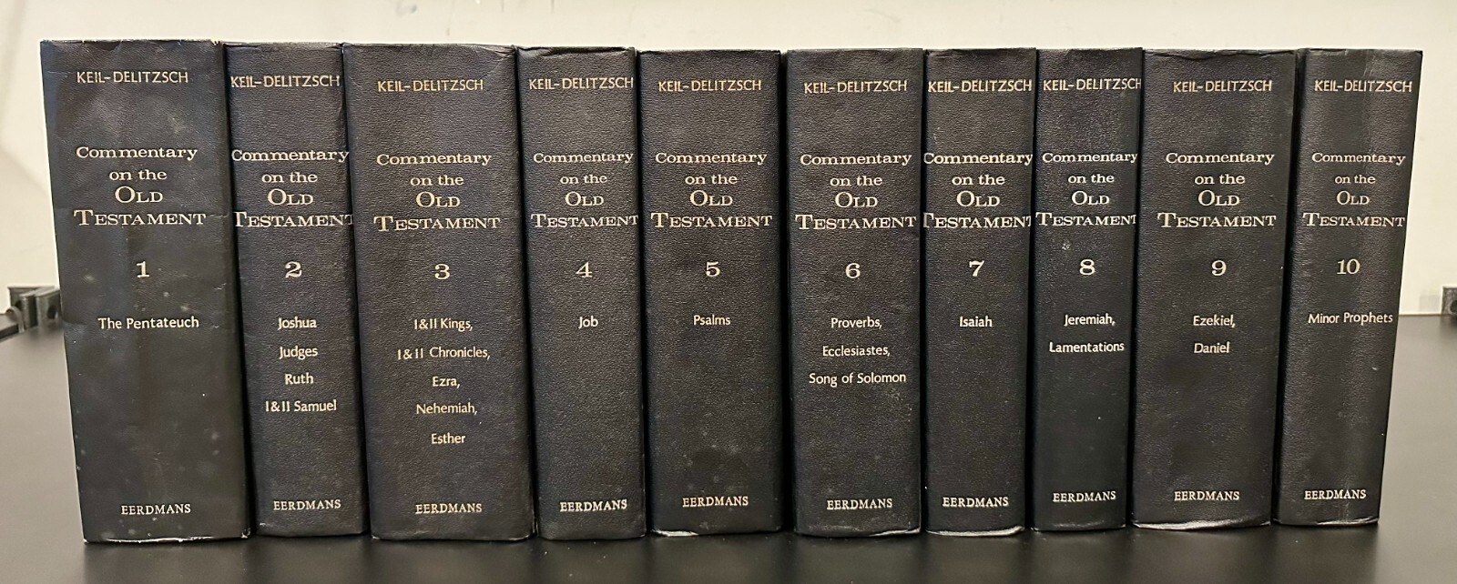 Commentary on the Old Testament in 10 Volumes by C.F. Keil and F. Delitzsch