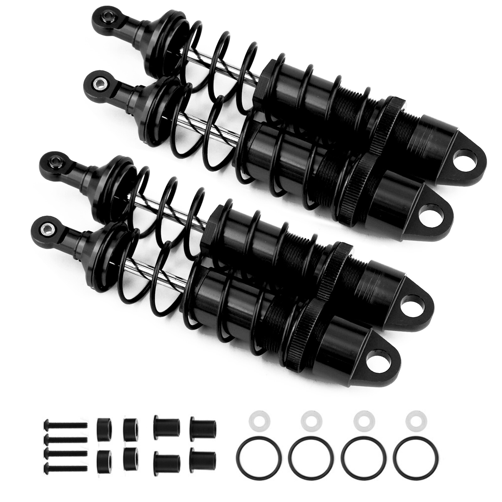 4pcs Alloy Front & Rear Shock Absorber Kit For TRAXXAS 1/8 SLEDGE RC Car a