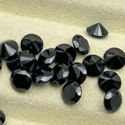 #ad Round Cut White Black Factory Wholesale Bulk Supply 100pcs Loose Cubic Zirconia $14.18