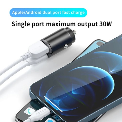 100W/200W QC3.0 PD Mini Car Charger 12-24V Lighter Fast Charging Car USB Power - Photo 9 sur 26