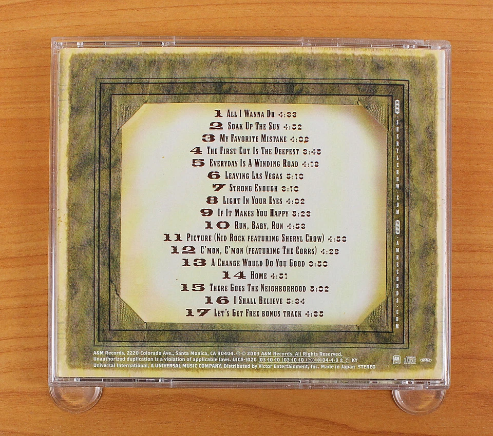 Sheryl Crow - The Very Best Of Sheryl Crow CD (Japan 2003 A&M Records) UICA-1020 Foto 3 de 4