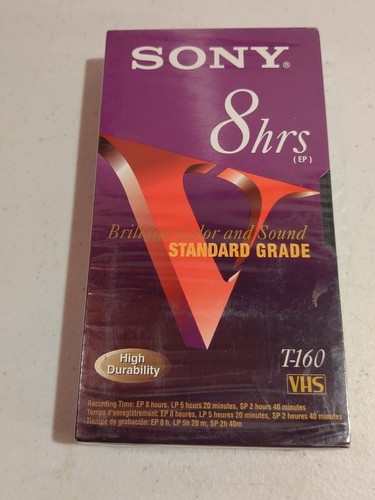 Sony - Premium Grade - Video Cassette - T-160 - VHS - 8 Hours