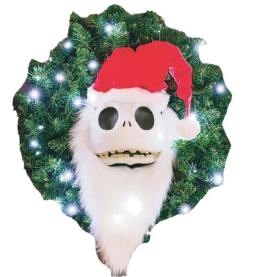 JACK SKELLINGTON WREATH Hallmark 2022 NIGHTMARE BEFORE CHRISTMAS  MOTION ACTIVED