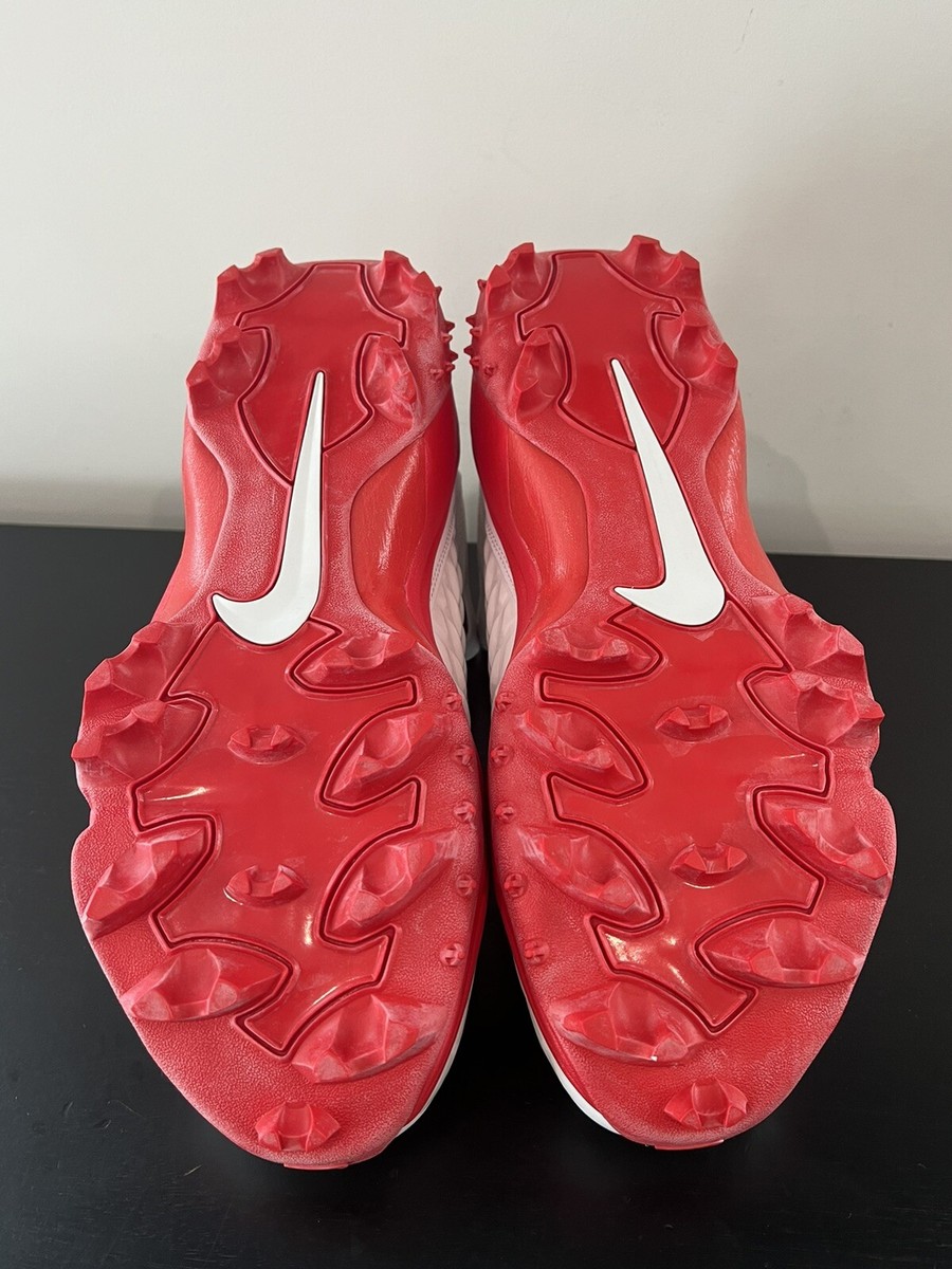 Nike Force Savage Pro 2 Shark Promo Linemen Football Cleats White Red Size 12.5 Size 12.5 - Nike Force Savage Pro 2 Shark PROMO Linemen  main image 2