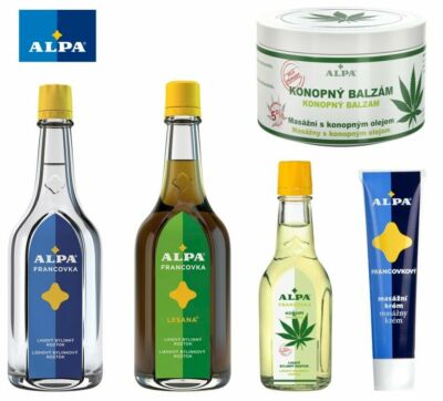 ALPA Francovka Lesana Tschechische Kräutermassage Tinktur Creme Einreibungsgel