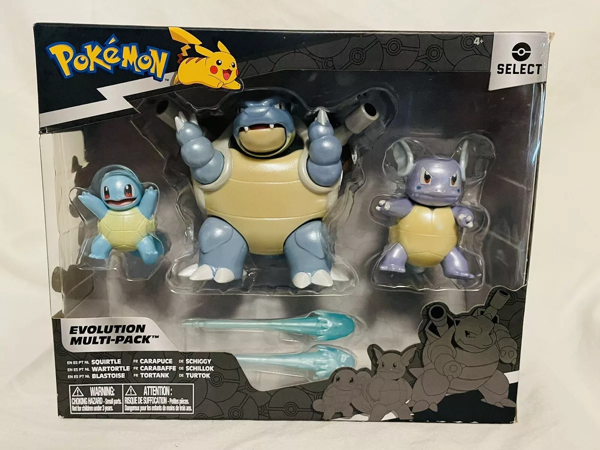 Pokémon Evolution Multi Pack Squirtle, Wartortle e Blastoise 3289