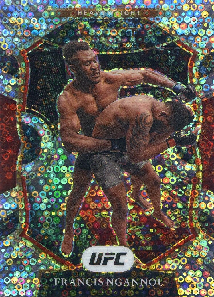 2021 PANINI SELECT UFC DISCO SILVER PRIZM FRANCIS NGANNOU NO. 92