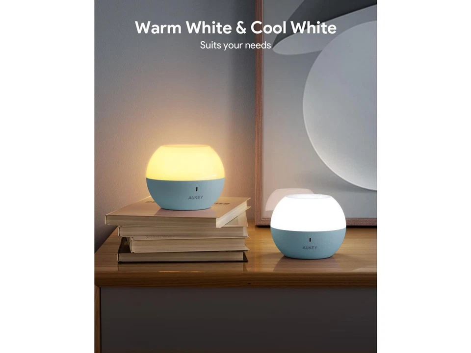 AUKEY LED nachtlicht kinder, magnetisch Baby Stilllicht Nachtlampe Touch Control - Bild 4 von 4