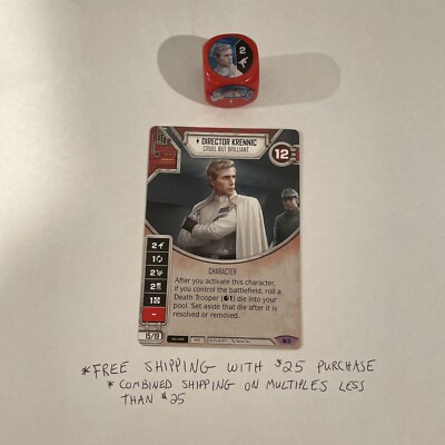 Star Wars: Destiny Spirit of Rebellion #3 Director Krennic with Die