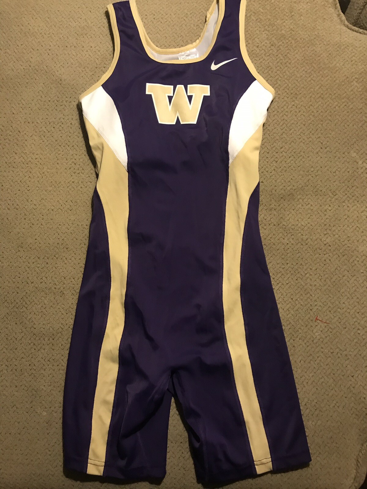 Womens Nike Pro Elite Washington Huskies Track Unitard Skinsuit ...