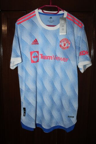 BNWT Manchester United 2021 2022 Authentic Away Player Issue Adidas Shirt Size L - Picture 1 of 12