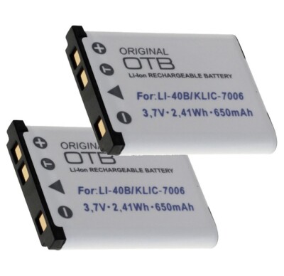 2x Akku für Olympus FE-190, FE-220, FE-230 FE-240 - Li-40B, Li-42B