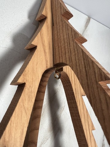 VTG Wooden Christmas Tree Ornament Display Rustic - Picture 6 of 7