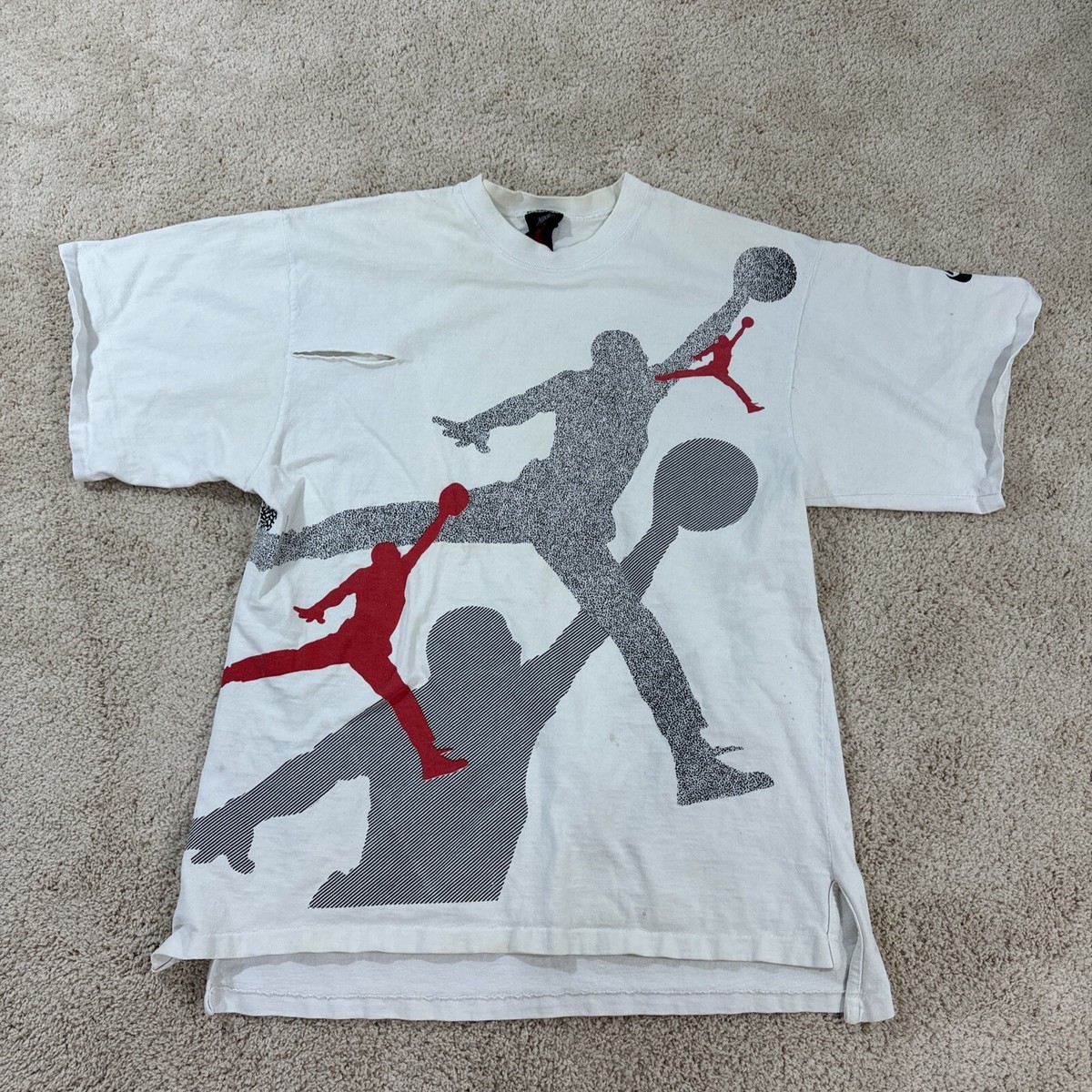 Jordan T Shirt Mens XL Flight Big Jumpman White Logo Short Jordan T Shirt Mens XL Flight Big Jumpman White Logo Short