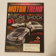 Motor Trend Magazine March 2008 Future Shock 51 Gret Rides Cadillac CTS-V