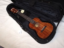 HILO Solid Koa acoustic concert UKULELE 2955 new UKE w/ Light CASE