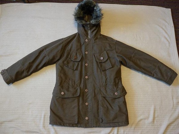 Men French Connection Parka Khaki 40 /L / 48 #8L82