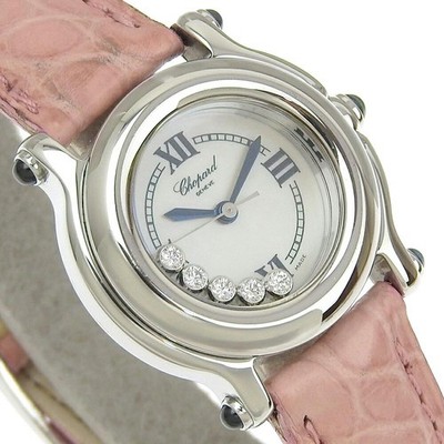 Chopard Happy Sport Moving Diamond 27/8245-23 Shell Dial Watch Quartz